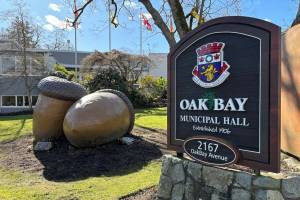 Oak Bay&rsquo;s municipal hall on Oak Bay Avenue. (Oak Bay News file photo)