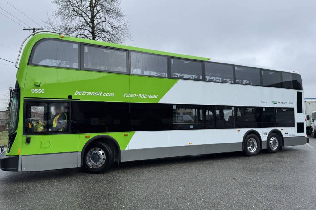 BC Transit is rolling out two new double-decker buses in Greater Victoria. (Courtesy BC Transit)